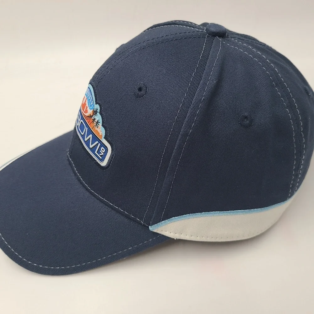 Vintage Bud‎ Bowl Hat Adjustable Bud Light Blue White Football 2007 Super Bowl